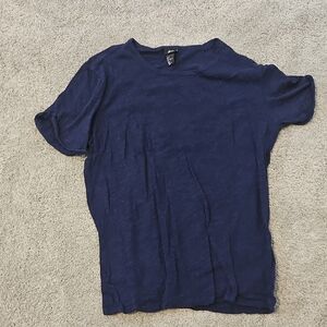 H&M Deep Blue Short Sleeve Tee